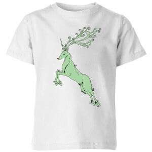 Green Rudolph Kids' T-Shirt - White