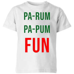 Pa-Rum Pa-Pum Fun Kids' T-Shirt - White