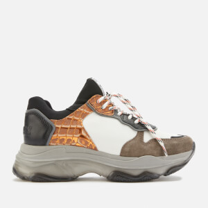 Bronx Women's Baisley Chunky Trainers - Dark Grey/White/Black/Orange