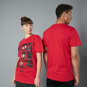 The Rise of Skywalker - T-shirt TIE fighter - Rouge - Homme - Unisexe