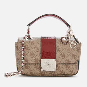 Guess Women's Logo City Small Convertible Cross Body Bag - Brown/Multi
