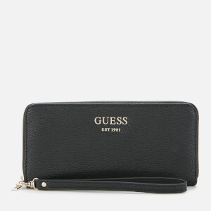 Guess Women's Vikky Large Zip Around Purse - Black