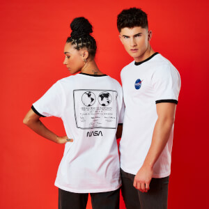 NASA 1969 Unisex T-Shirt - Weiß/ Schwarz