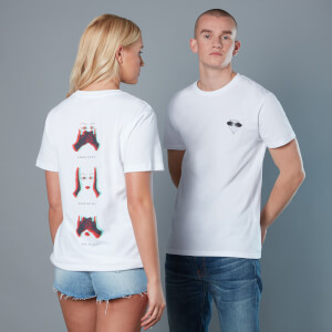 Schwarz Mask Unisex Birds of Prey T-Shirt - Weiß