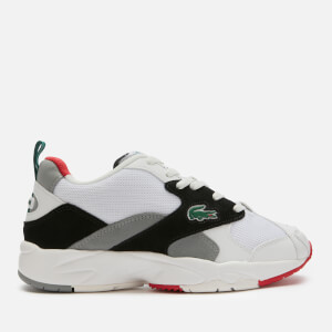 Lacoste Men's Storm 96 120 Chunky Running Style Trainers - White/Black