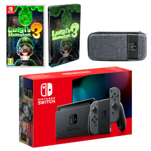 Nintendo Switch (Grey) Luigi's Mansion 3 Pack