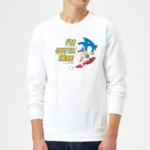 I'm Outta Here Sweatshirt - White
