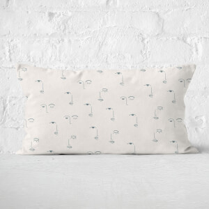 Eyes And Lips Rectangular Cushion