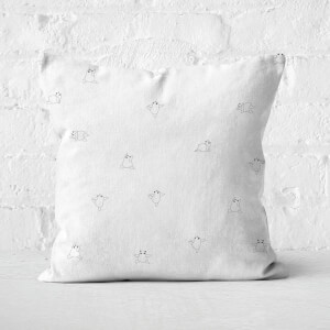 Yoga Panda Square Cushion