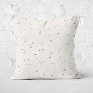 Eyes And Lips Square Cushion