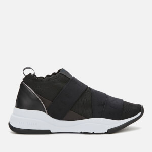 Ted Baker Women's Adriha Branded Elastic Runner Trainers - Black