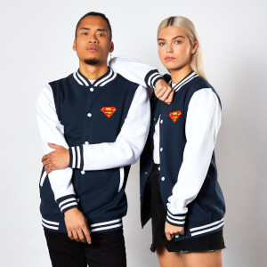 DC Comics Superman Varsity Jacket - Navy / White