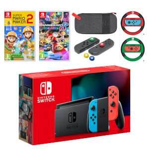 Nintendo Switch (Neon Blue/Neon Red) Mario Mega Pack