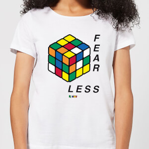 Fear Less Rubik's Cube Women's T-Shirt - White