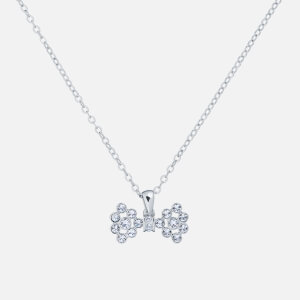 Ted Baker Women's Brizla: Small Crystal Bow Pendant - Silver/Crystal
