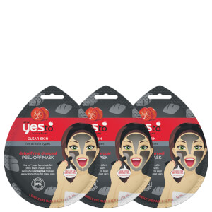 yes to Tomatoes Detoxifying Charcoal Single Use Peel-Off Mask (Pack of 3)