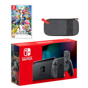 Nintendo Switch (Grey) Super Smash Bros. Ultimate Pack