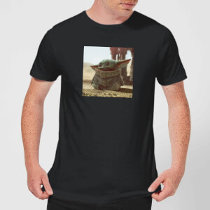 The Mandalorian Baby Yoda Men's T-Shirt - Black