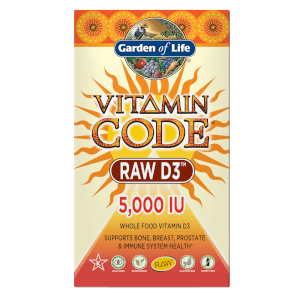 Garden of Life Vitamin Code Raw D3 5000 Iu - 60 Capsules