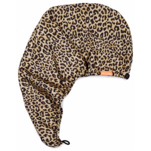 Aquis x Poosh Leopard Print Hair Turban