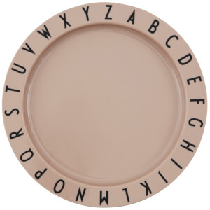 Design Letters Eat & Learn Tritan Deep Plate - Nude