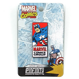 Marvel Captain America Comic Augmented Reality Pin Badge