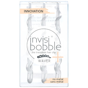 invisibobble Waver Plus Crystal Clear Hair Clip 3 Pack