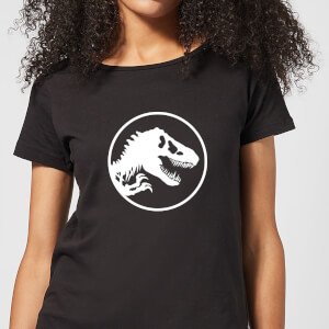 Jurassic Park Circle Logo Women's T-Shirt - Black