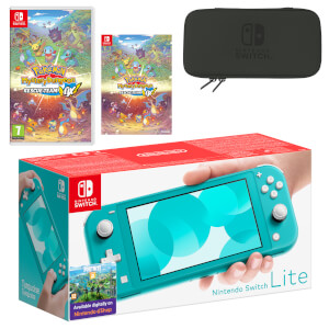 Nintendo Switch Lite (Turquoise) Pokémon Mystery Dungeon: Rescue Team DX Pack