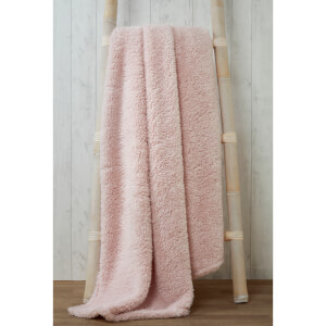Rapport Teddy Throw - Pink - 130 x 180cm