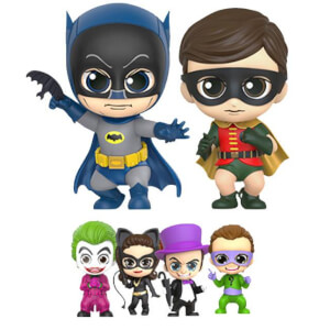 Hot Toys Batman 1966 Cosbaby Mini Figure Box Set Batman, Robin and Villains 11 cm