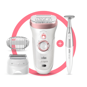Silk-épil 9 Epilator - White/Rose Gold