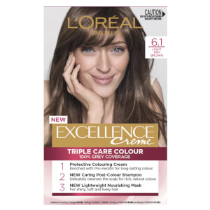 L'Oréal Paris Excellence Creme Permanent Hair Colour - Light Ash Brown 6.1