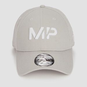 Myprotein NEW ERA 聯名款 9FORTY 棒球帽 - 灰白 / 白