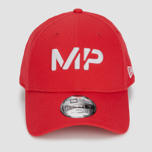 Myprotein NEW ERA 聯名款 9FORTY 棒球帽 - 紅 / 白