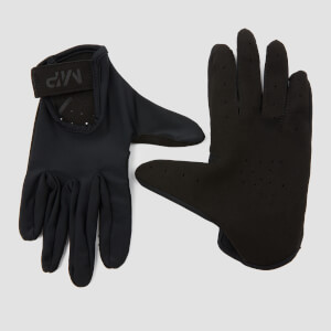 Дамски ръкавици за вдигане на тежести за пълно покритие на MP - черно