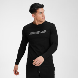 MP Men's Outline Graphic Long Sleeve Top - Black