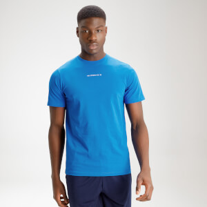 T-shirt à logo à manches courtes MP Originals pour hommes – Bleu pur