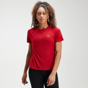 T-shirt de Treino Performance para Senhora da MP - Vermelho Perigo Marl