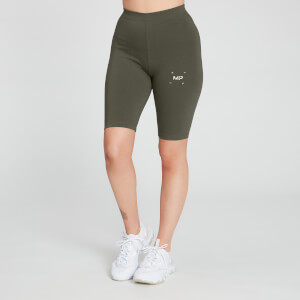 MP Women's Central Graphic Cycling Shorts - Dark Olive