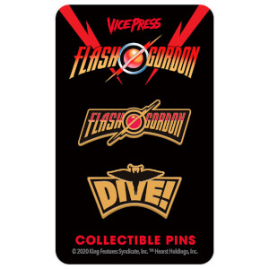 Flash Gordon Limited Edition Hard Enamel Pin Set 3 by Florey