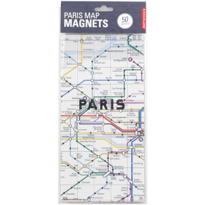 Kikkerland Paris Map Magnets