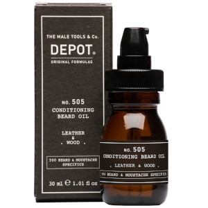 Depot No.505 Leather and Wood Conditioning Beard Oil 30ml