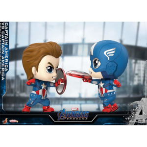 Hot Toys Cosbaby Marvel Avengers: Endgame - Captain America VS Captain America (Set of 2) Figure