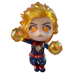Hot Toys Cosbaby Marvel Avengers: Endgame - Captain Marvel (Binary Form Version) Figure