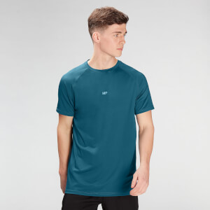 MP Мъжка тениска с къси ръкави Impact, лимитирана серия - синьо-зелена