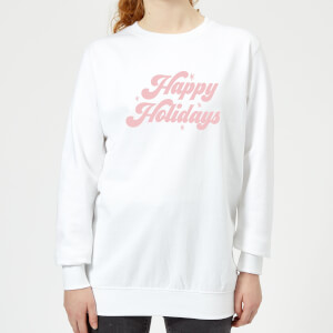 Happy Holidays Women's Sweatshirt - White