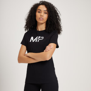 Дамска тениска с къс ръкав MP Fade Graphic — черна