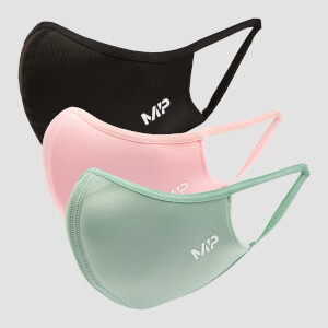 MP Curve Mask (3 Pack) - Black/Geranium Pink/Butterfly Green