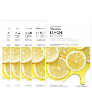 THE FACE SHOP Real Nature Sheet Mask - Lemon (Pack of 5)